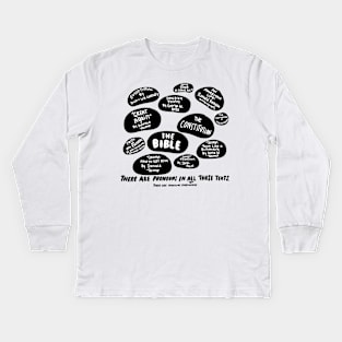 Even Trump Uses Pronouns Kids Long Sleeve T-Shirt